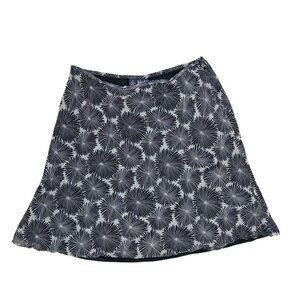 Vintage Rafaella Silk Skirt 22 Geometric Playful Minimalist Neutral 100% Silk